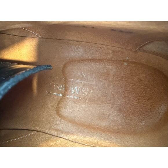 Johnston & Murphy Made in Italy Black Deerskin Leather Dress Shoes Size 8.5. JL main image 5
